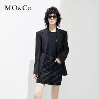 【贤哥专享】MOCO春时装廓形宽肩收腰西装外套休闲小个子MBC1BLA004
