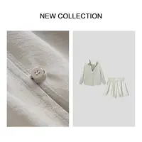 【品牌福利】 D1F27060 女士简约上衣、舒适吊带与清爽短裤三件套