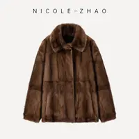 （预售）【贵姐NICOLE】超轻进口北美野生水貂两面穿皮草外套5NWP052