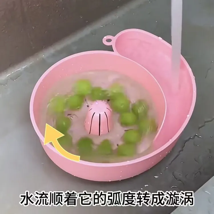 爆款小蜗牛沥水篮挂式干湿分离果蔬滤水篮免打孔水槽沥水架