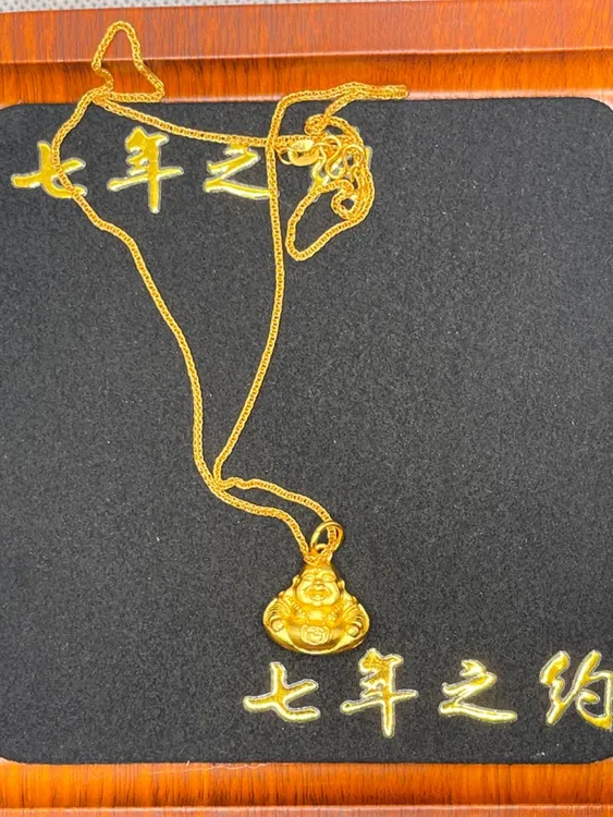 铜合金吊坠 小号佛头弥勒莫比乌斯环平安扣三选一金色