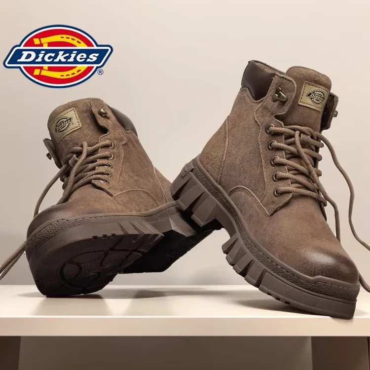 Dickies马丁靴男款2025新款秋季户外登山靴男厚底增高工装靴子男