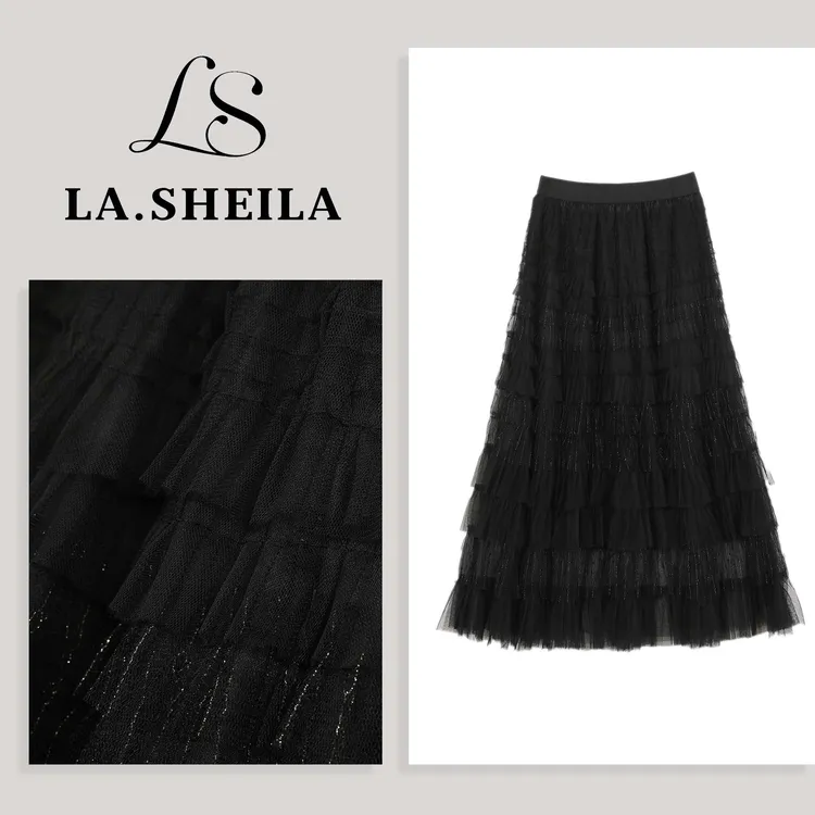 LA.Sheila网纱蕾丝蛋糕公主半身裙253-BQ/0710-5661