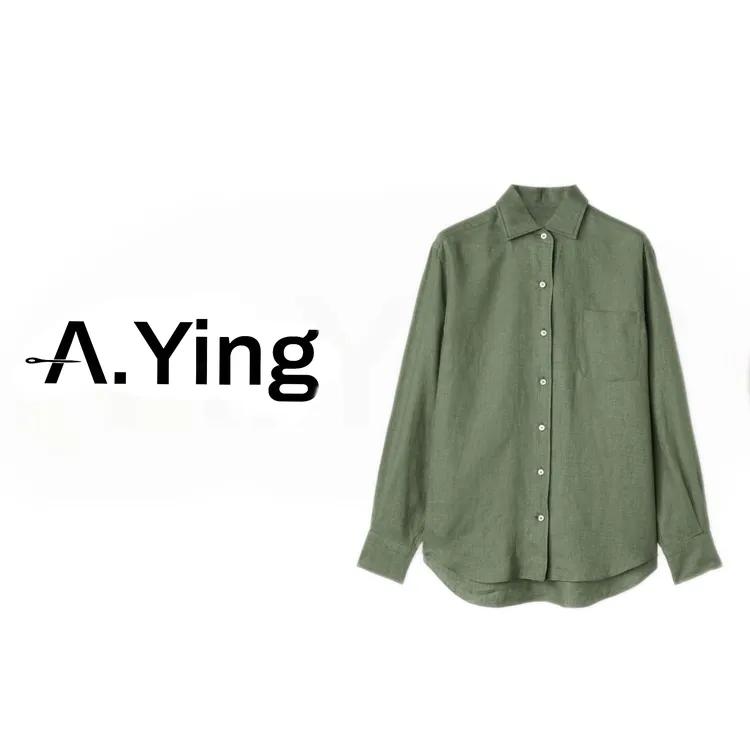 A.Ying【25SS 06233】L.P雨露亚麻夏季老钱风男士衬衫