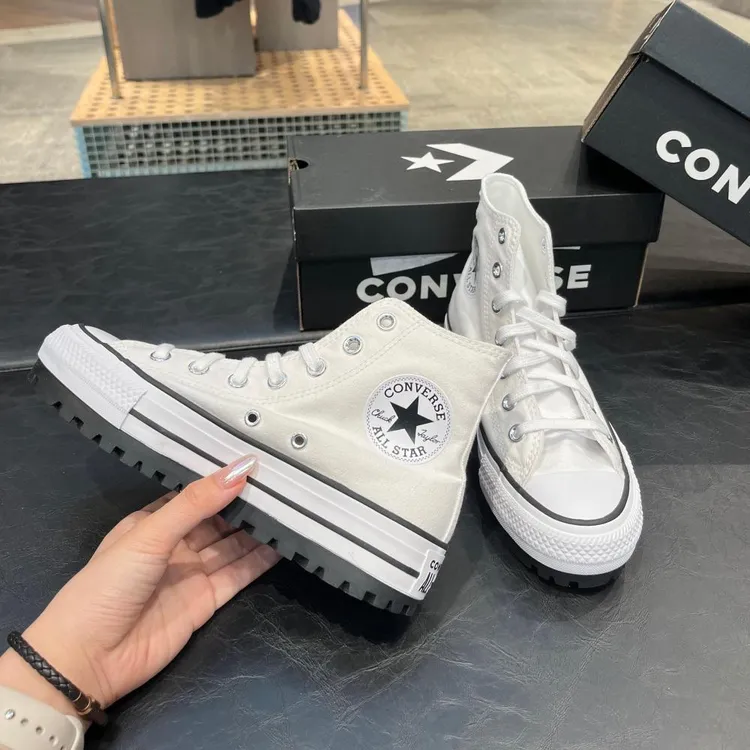 匡威（CONVERSE）中性高帮系带鞋A06775C