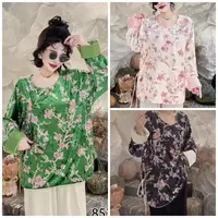 上新价~深圳8525新中式国风太太服重工丝绒贵气富婆衫