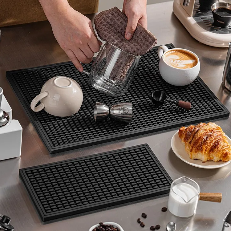 吧台沥水垫咖啡机桌面硅胶杯垫防滑滤水垫厨房杯垫子压粉器具DIY
