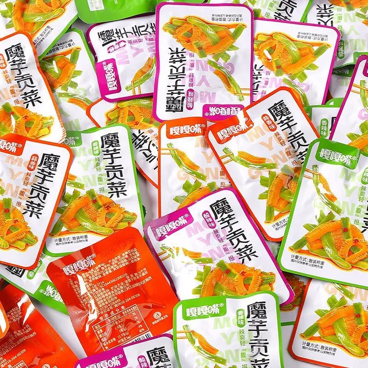 嘎嘎嘴魔芋贡菜开袋即食下饭菜爽脆香辣小包零食宿舍休闲小吃食品