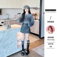 【裴诗婷】橙子·studio 【】MY00133带钻慵懒风渐变套头毛衣05