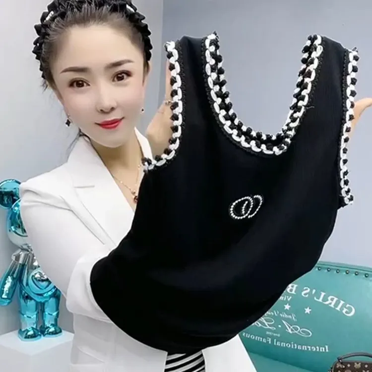 正品啄木鸟(运费险+现货)夏季百搭吊带背心无袖打底条纹内搭上衣