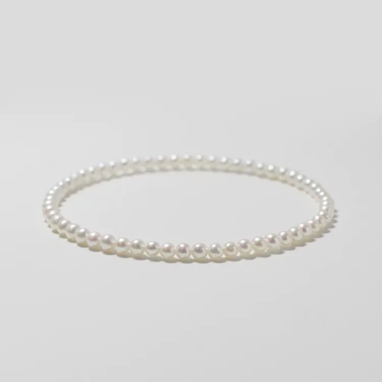 【白星】约3-4mm淡水珍珠百搭经典气质简约轻奢珍珠手链  DSL00723