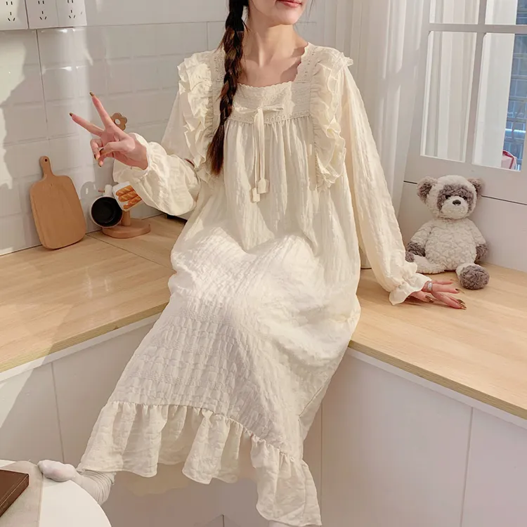 春秋哺乳睡裙产后孕妇睡衣夏季薄款产妇进产房待产裙月子裙可外穿