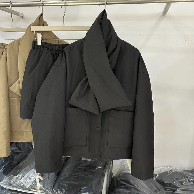 羽绒服两件套女2025冬新款韩版宽松单排扣90白鸭绒外套半身裙套装