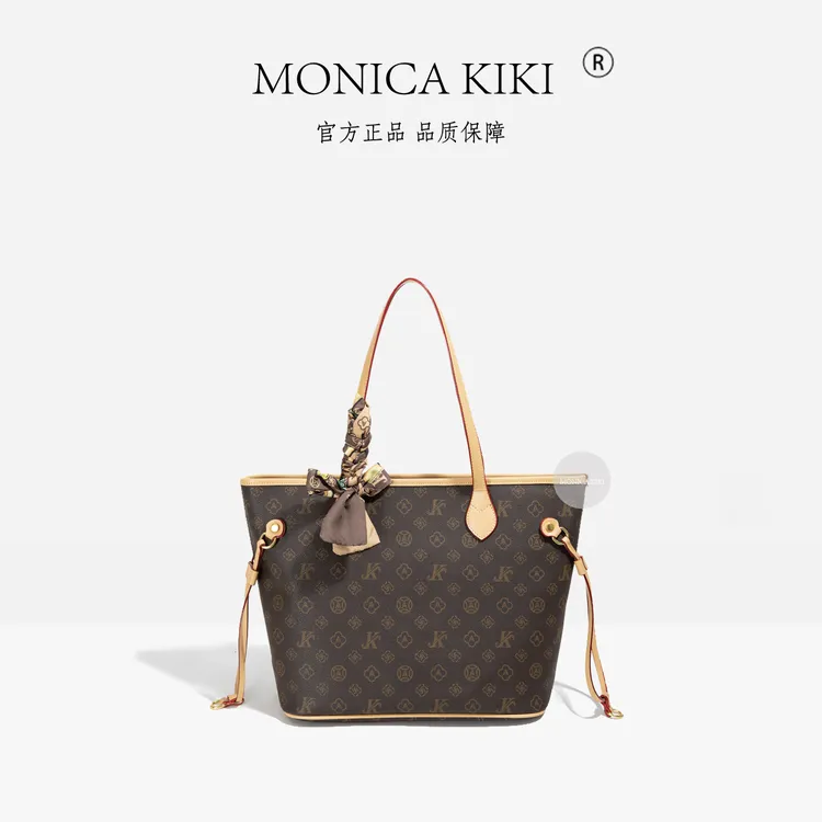 MONICA KIKI/莫妮卡奇奇托特包包包女复古百搭高级单肩斜挎包8165