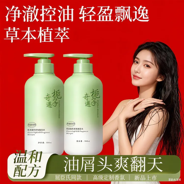 栀子花柔逸丝香氛洗发水控油蓬松清爽去屑止痒持久留香沐浴露