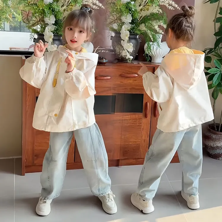 女童外套春秋季2025新款儿童韩版休闲上衣中大童洋气时髦女孩上衣
