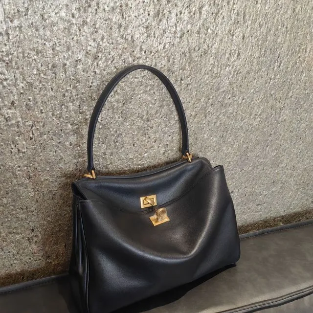 HOUSE OF HIYA高定版女包真皮牛皮单肩斜挎手提大中小号SS黑金