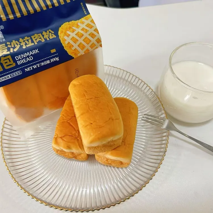 乐麦隆丹麦沙拉肉松面包100g校园儿童早餐茶点休闲零食饱腹代餐