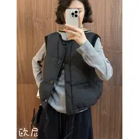 欧尼私服 2025秋冬显瘦百搭羽绒服羽绒马甲 2509C6208