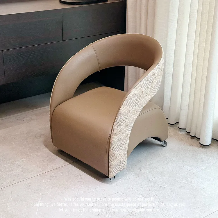 超大号祥云中古风轻奢单人落地异形椅客厅家用靠背阳台舒适沙发椅