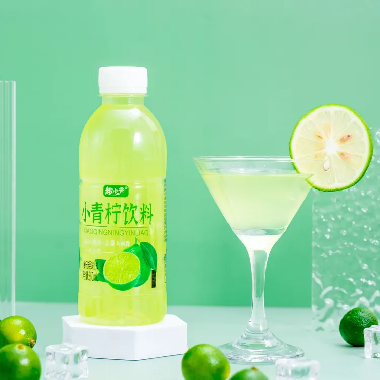 趣小谗小青柠网红果汁饮料360ml瓶装整箱批发青柠味果味解渴饮品