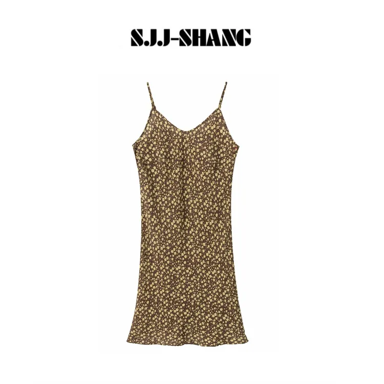SJJ-SHANG【假日碎花】25ss新款桑蚕丝碎花设计感连衣裙q134412p