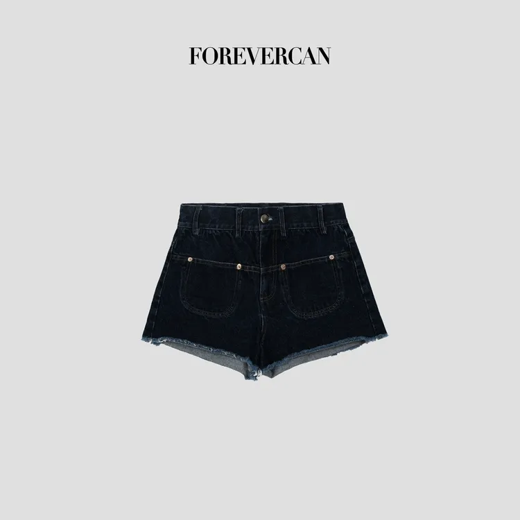 FOREVERCAN“进阶腿精”CE家百搭高腰牛仔短裤 SP18930