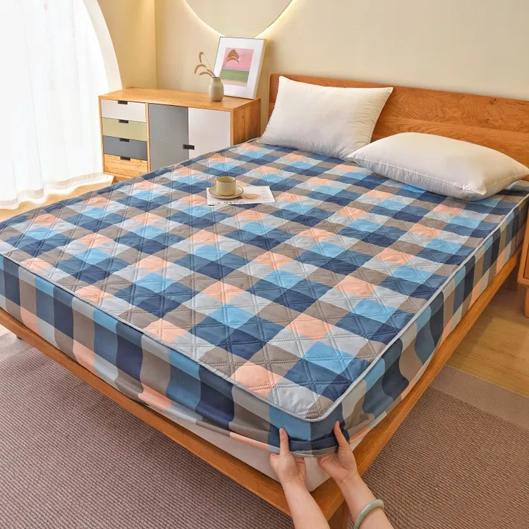 全包围加厚夹棉床笠保护套席梦思罩套防滑透气防尘床套罩磨毛耐磨