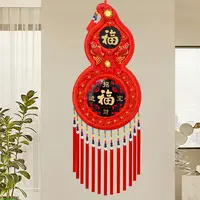 马年新品中国结竖葫芦福禄挂件客厅装饰挂饰新年春节过年家居挂饰