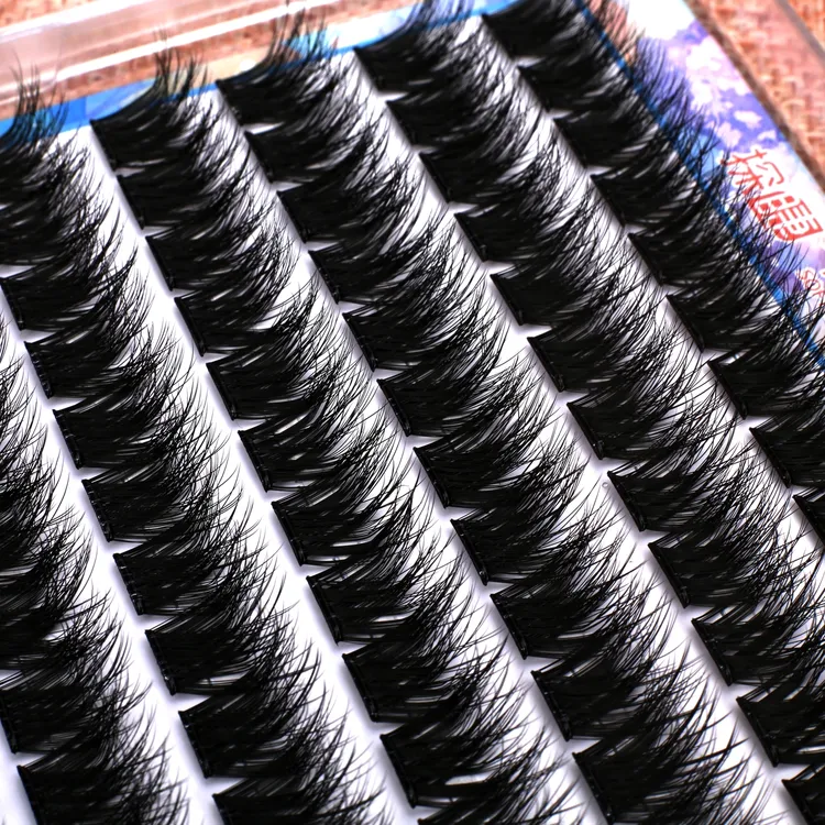 自粘爆款推荐免胶浓密羽5d款分段式自然浓密卷翘适合新手的假睫毛