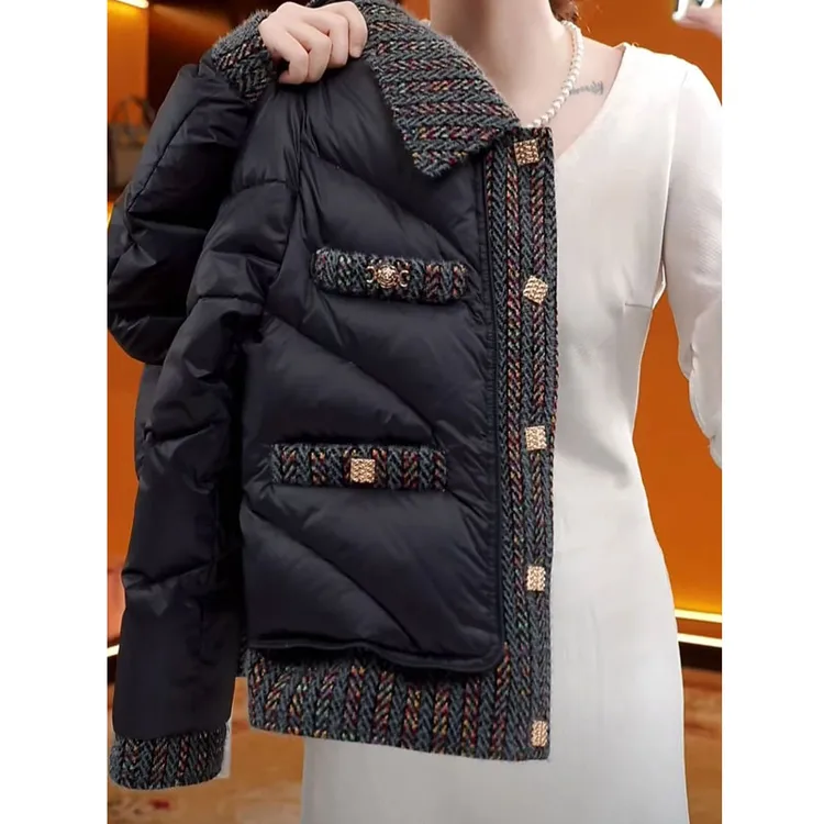 韩系冬季棉服女小香风棉袄2026秋冬季新款高级感保暖加厚短款棉衣