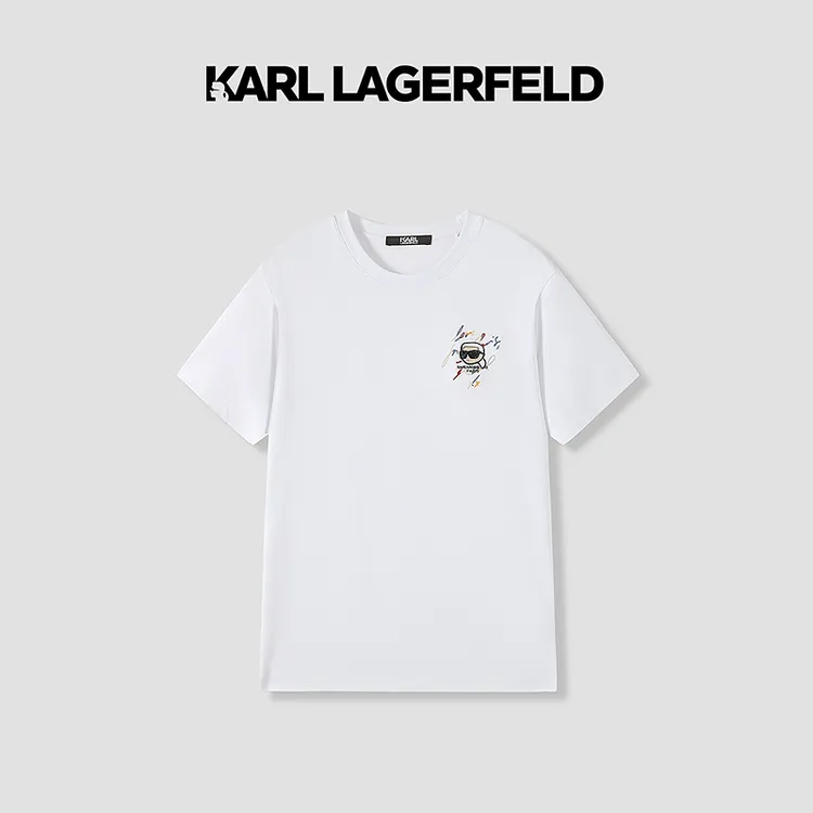 【官方男装】KARL LAGERFELD卡尔拉格斐夏季短袖T恤老佛爷M22O1707