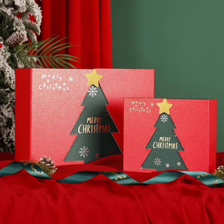 2025新款圣诞节礼盒空盒子高级平安夜苹果盒仪式感礼品盒礼盒包装