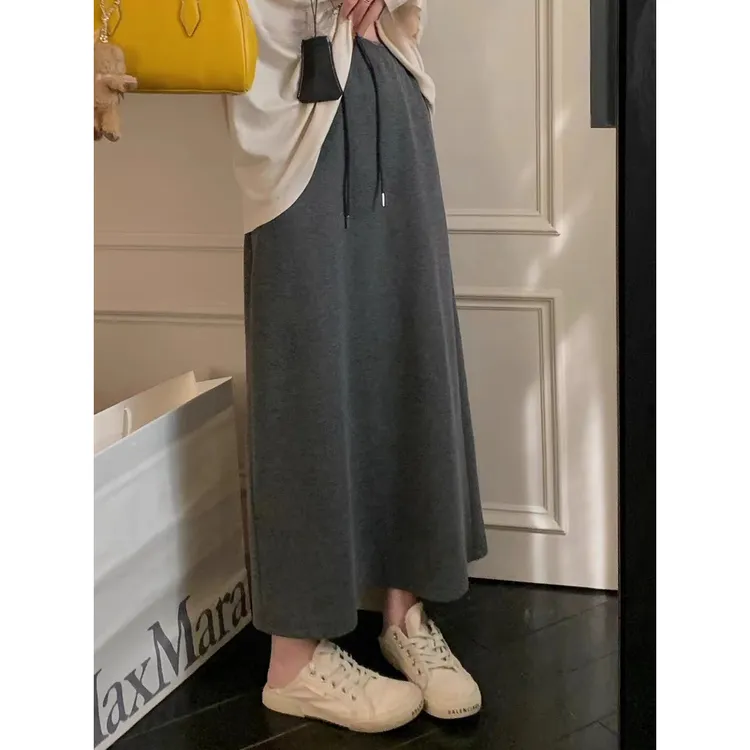 秋日时髦范! 韩版一步半身裙女2025百搭中长款小个子高腰包臀裙子