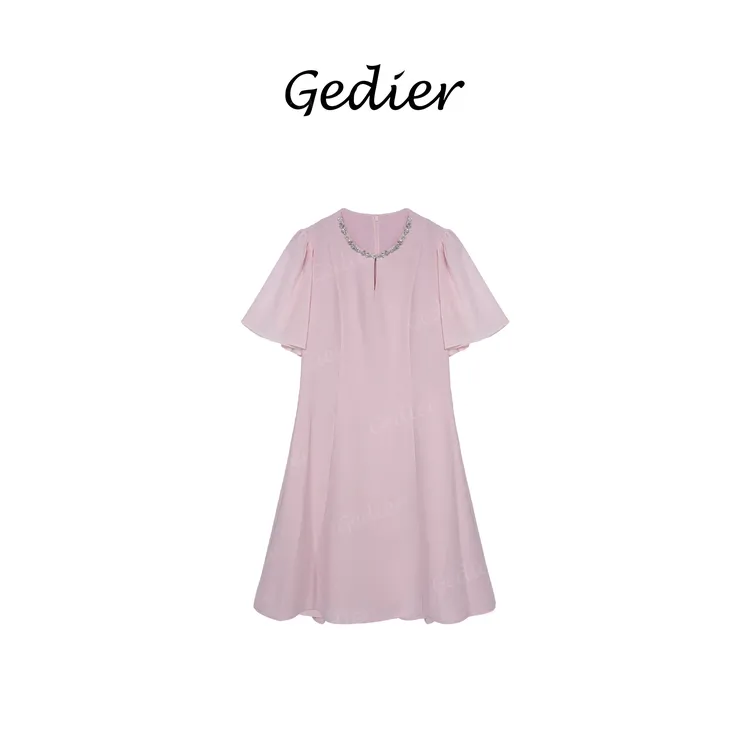 【歌蒂尔】法式连衣裙财阀千金老钱风长裙2025新款 LG520029Y