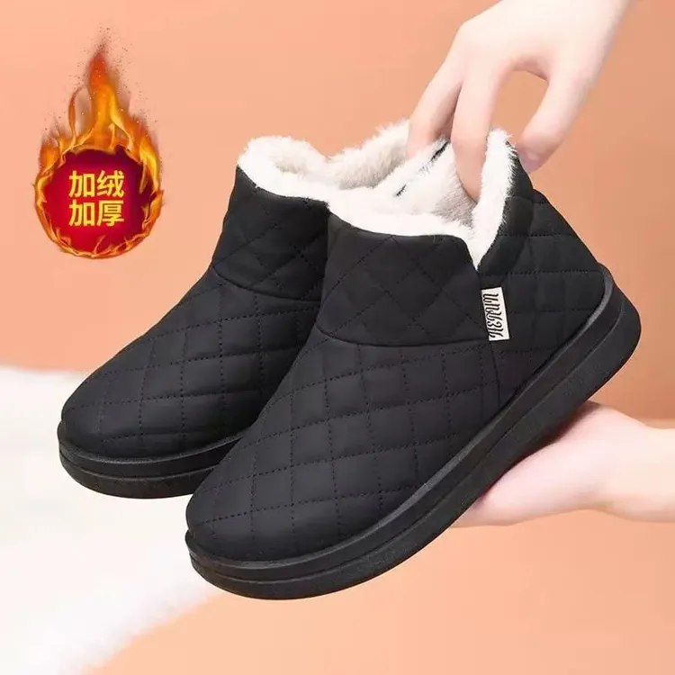 雪地靴女2024年新款冬季百搭防水防滑加绒加厚洋气保暖棉鞋女棉靴