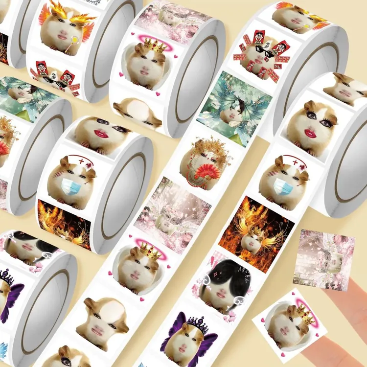 500贴爆款猪妞头像卷卷贴仙女下凡表情包抽象皮肤学生恶搞贴搞怪