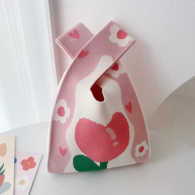 便携针织ins通勤手提袋学生