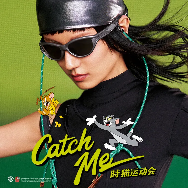 MUJOSH/木九十猫和老鼠联名运动户外墨镜太阳镜OMJ12SM1533
