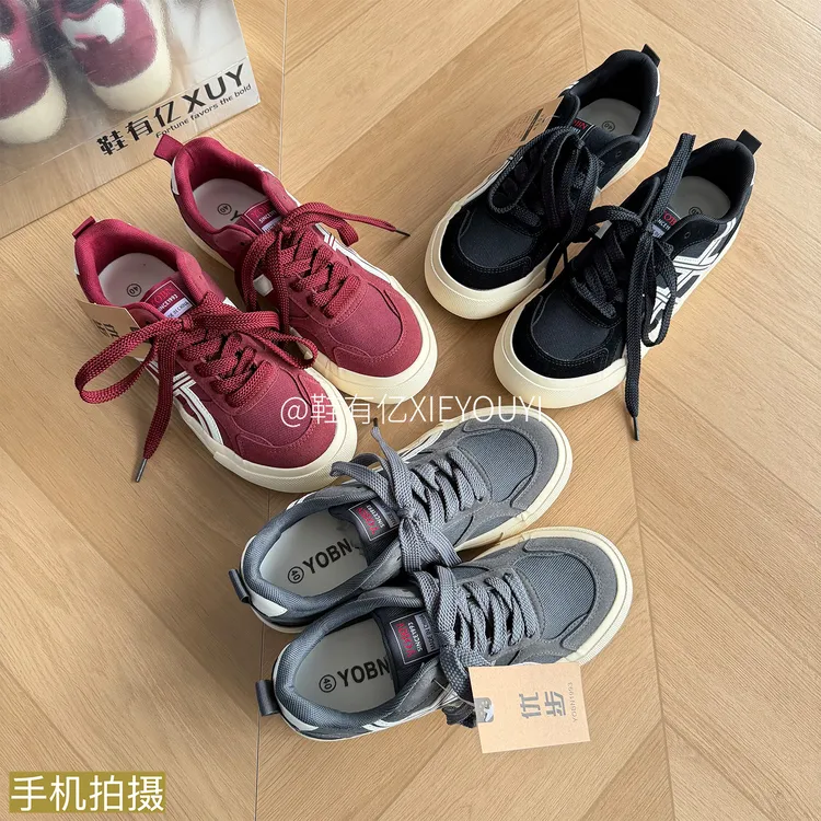 鞋有亿 2025秋冬新款爆款潮流男士休闲运动鞋透气鞋子百搭板鞋男