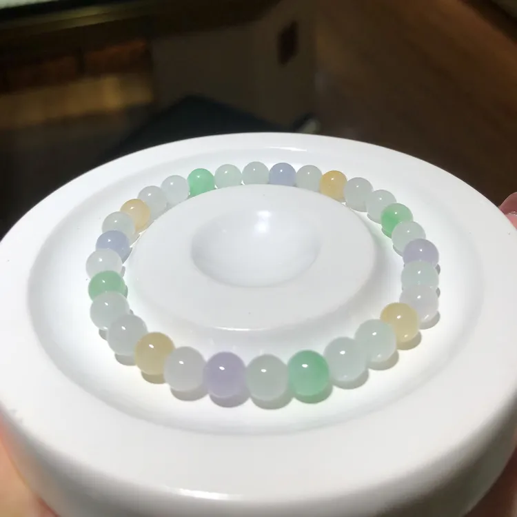 天然A货多宝翡翠手串(卡6