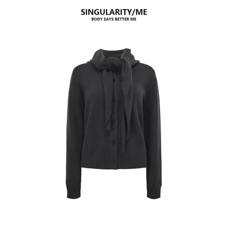 Singularity Me9A 9065 羊毛慵懒随性极简秋冬时髦百搭针织开衫