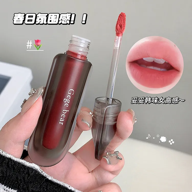 秋冬暮色绒雾唇泥哑光纯欲显色唇釉女浓郁口红美妆丝绒氛围感持久