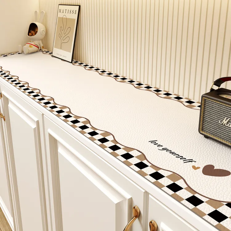 电视柜桌垫防水防油免洗桌布北欧玄关鞋柜餐边柜台面桌布保护垫