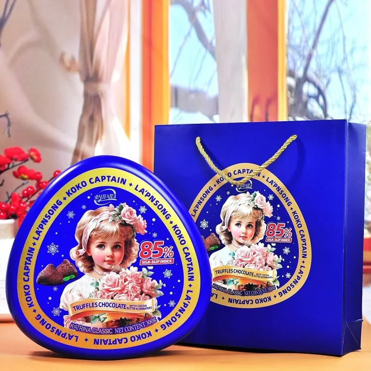 松露形巧克力送男女朋友复古包装单盒配礼袋伴手礼礼盒