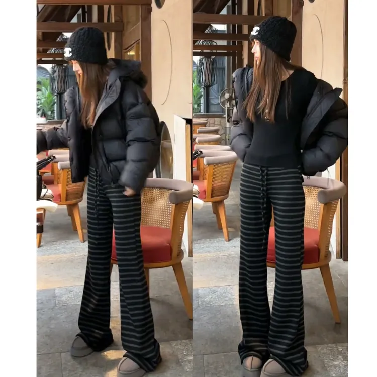 超火一整套2025秋冬新款时尚气质减龄百搭上衣外套裤子三件套