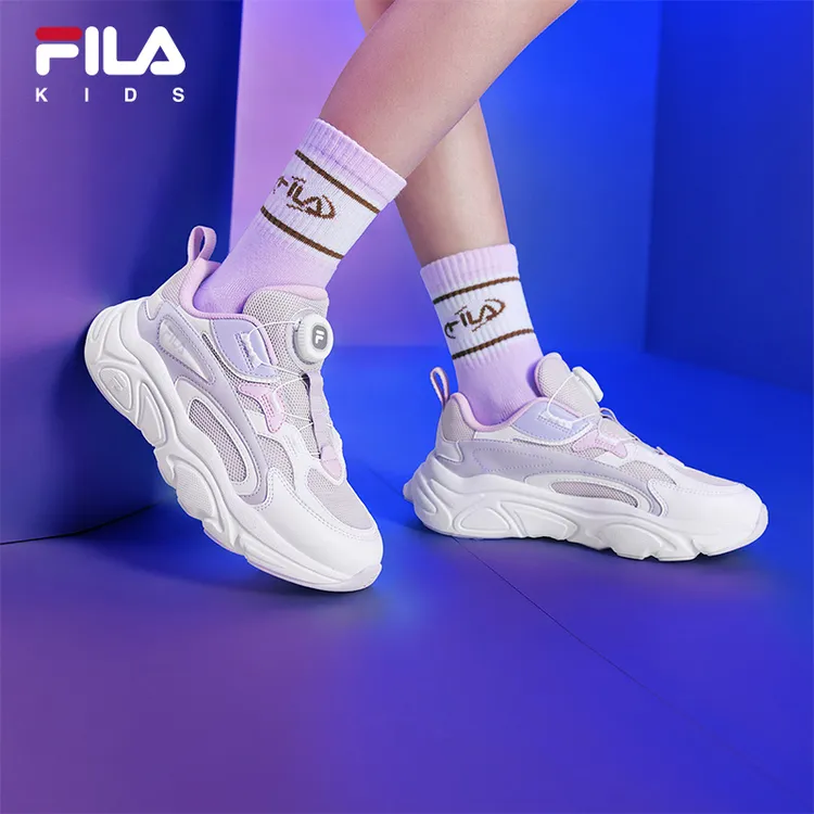 【斐乐儿童火星】2025年秋季新款火星中大童儿童复古跑鞋K55B531103