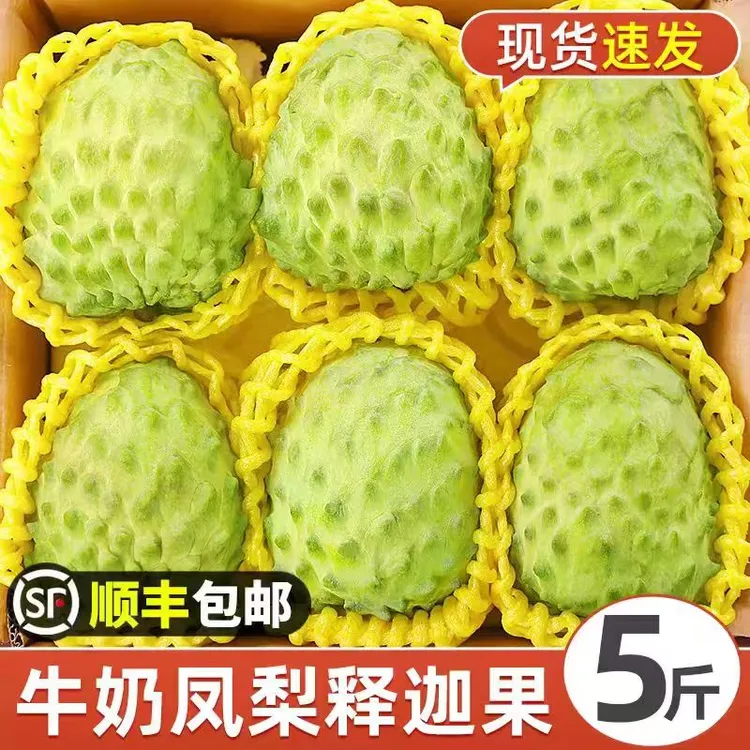 【今日爆款】凤梨牛奶释迦果大果顺丰包邮番荔枝稀有罕见水果佛头果