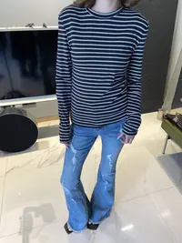 KIOKWANG//小众设计感 正肩圆领长袖弹力修身T恤上衣