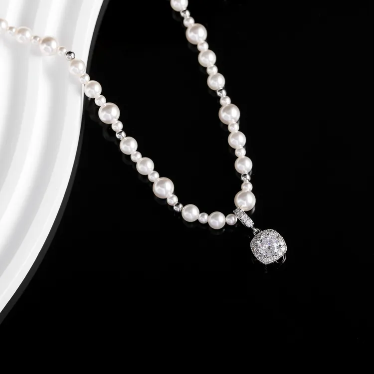 非金属仿珍珠项链 [方糖珠珠] Ainka/乂茵咔 项链 法式优雅精致感